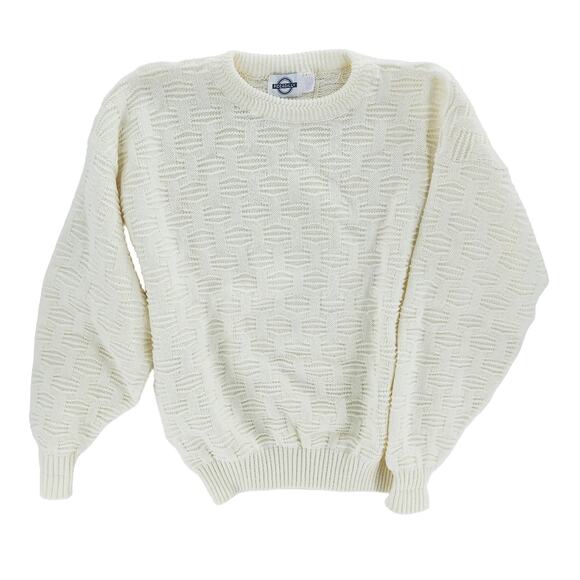 Men’s Knit Sweater XL Tall 1XLT Long Sleeve Beige Piccadilly Acrylic Pullover - Picture 1 of 9